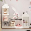Garvee Kids Bookshelf with Reading Nook,Children Bookcase 6-Cubby Toy Storage Organizer Seat Cushion Wooden Storage Bench Playhouse Cabinet Kids Room - 3 of 4