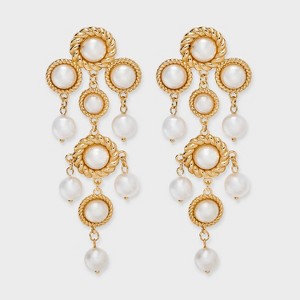 Bead Chandelier Earrings - A New Day™ - 1 of 3