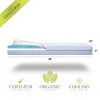 Modera Organic Cotton Dual-Sided Mini Crib Baby Mattress 38x24x3 Premium Memory Foam 2-Stage CertiPUR Firm Support for Infant Cooling Gel for Toddler - 2 of 4