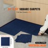 VEVOR Carpet Tiles Peel and Stick, 24” x 24” Squares Self Adhesive Carpet Floor Tile, Soft Padded Carpet Tiles, Easy Install (15Tiles, Dark Blue) - 3 of 4