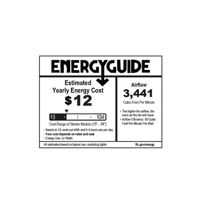 Dempsey 52" Fresh White Low Profile Ceiling Fan with Remote & Lighting
