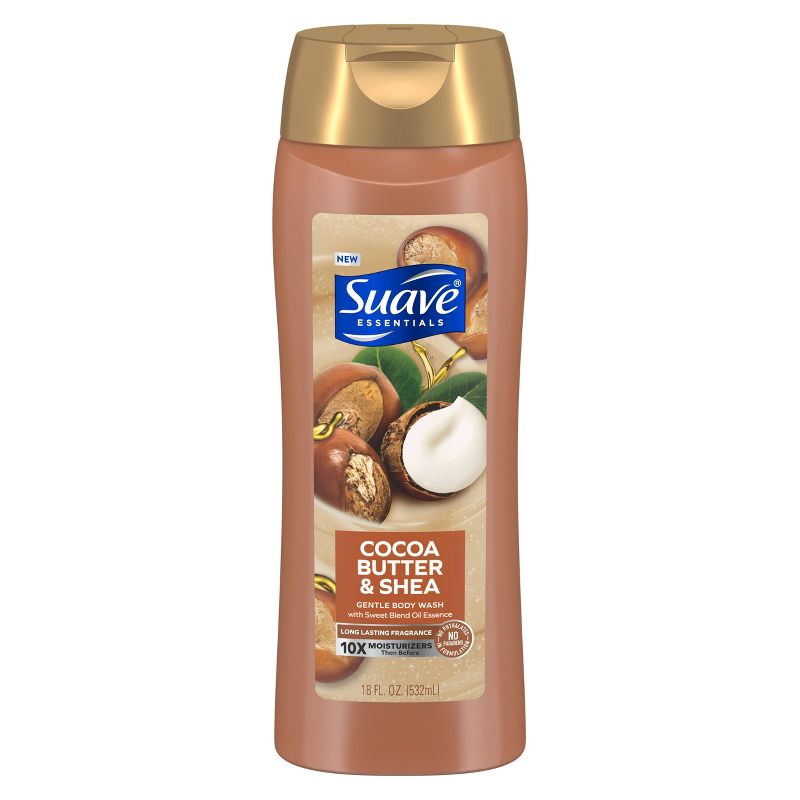 Suave Essentials Cocoa Butter &#38; Shea Creamy Body Wash Soap for All Skin Types - 18 fl oz, 3 of 8