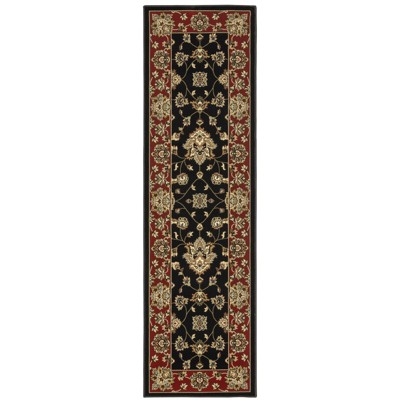 Oriental Weavers Ariana 623M3 Black/ Red Indoor Area Rug - 2'3" x 7'9"