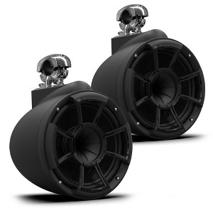 Wet Sounds REV 10 SE B-SC V2 MINI - Matte Black REV10 Special Edition - Revolution Series 10" Tower Speakers, Pair with Mini Swivel Clamps - 1 of 4