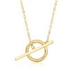 Pure Collection by Ross-Simons Italian 14kt Yellow Gold Charm-Compatible Toggle Necklace - 4 of 4