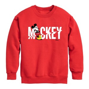 Boys' - Disney - Mickey & Friends Graphic Long Sleeve Fleece Sweatshirt - 1 of 4