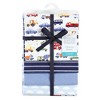 Hudson Baby Infant Boys Cotton Flannel Receiving Blankets, Colorful Transportation, One Size - 2 of 4