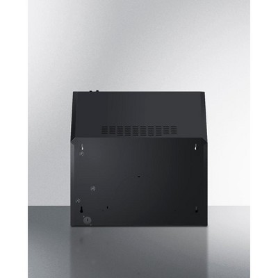 Summit 20" Black Stainless Steel Convertible Under Cabinet Range Hood