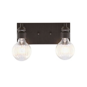 Toltec Lighting Edge 2 - Light Vanity in  Espresso - 1 of 1
