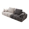 Sapphtopaz 86.6″ Large Sofa Couch with Suede Fabric Two-Tone Upholstered 3-Seater Sofa Bed Modern Loveseat Couches for Living Room,Bedroom - 3 of 4