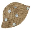 Anna-Kaci Women's Bucket Hats Flower Crochet Pattern Papyrus Fisherman Cap - 3 of 4