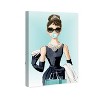 Oliver Gal 15"x10" Bubble Gum and Diamonds People and Portraits Unframed Canvas Wall Art in Blue: Modern Style, Digital Fashion Artwork - 4 of 4