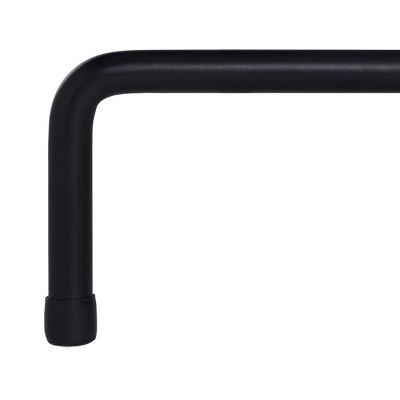 Berlin 21" Black Lacquer Wood and Metal Tripod Side Table