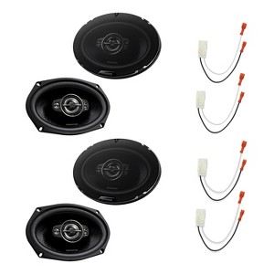 Kenwood KFC-6998RS 6x9 5-Way Speakers, 2 Pairs + Metra 72-6515