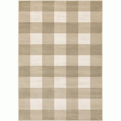 Oriental Weavers Georgia 678A0 Beige/ Ivory Indoor Area Rug - 1'10" x 7'6"