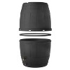 Multy Home LP 39gal Recycled Material Rain Barrel Black with Rust Proof Brass Spigot - 3 of 4