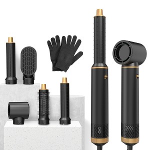 5 in 1 Blow Dryer Brush, Multi Hair Dryer Brush Set, Hair Styling Tools for Drying, Curling, Straightening - 1 of 4