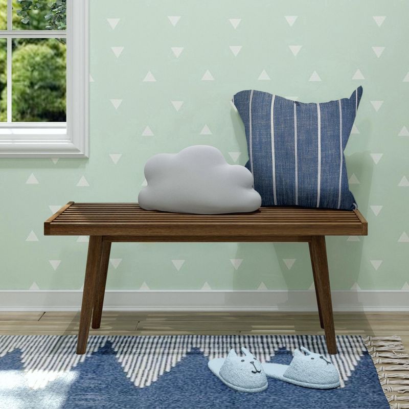Max & Lily Entryway Bench, Wooden End of Bed Bench for Bedroom, Hallway, Porch, 41.25”, 1 of 6