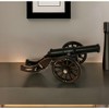 HomeRoots 3" Brown and Black Metal Louis XIV Cannon Hand Painted Sculpture - 2 of 4