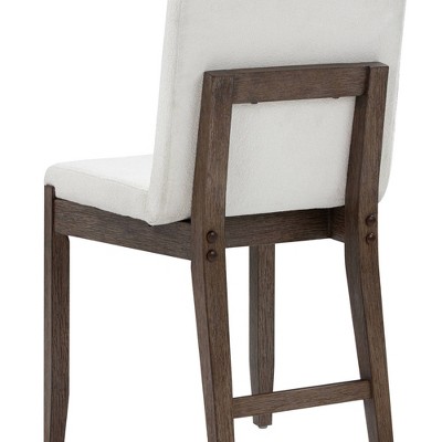Gracie Dark Brown Linen Upholstered Dining Chair Set