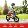 Toddler Balance Bike 2 Year Old, 12 Inch No Pedal Kids Bike for 2-5 Years Old, Lightweight Push Bicycle with Adjustable Handlebar - 2 of 4