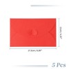 Unique Bargains Heart-shaped Invitation Envelopes for Greeting Cards Wedding Birthday Christmas 5 Pcs - 2 of 4