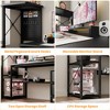 Ahealpus Computer Desk with Power Outlets and Fabric Drawers - 4 of 4