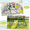 Costway 8FT Climbing Dome w/ Slide Outdoor Kids Jungle Gym Dome Climber - 2 of 4