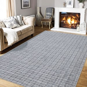 WhizMax Area Rug Washable Rugs Modern Checkered Area Rug Buffalo Plaid Rugs for Living Room Bedroom - 1 of 4