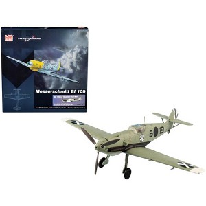 Messerschmitt BF 109E-3 Fighter Aircraft "Spanish Civil War" (1939) "Air Power Series" 1/48 Diecast Model by Hobby Master - 1 of 4