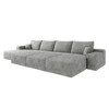 135"Large size modular cloud sofa 6 seats down sofa bed apartment living room sofa ,No Assembly Required,Grey - 3 of 4