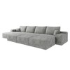 135"Large size modular cloud sofa 6 seats down sofa bed apartment living room sofa ,No Assembly Required,Grey - image 3 of 4