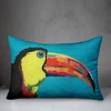 Creative Products Bright Jungle Toucan on Teal 14x20 Indoor / Outdoor Pillow - 3 of 4