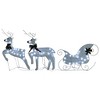 VidaXL Reindeer & Sleigh Christmas Decoration 60 LEDs Outdoor White - 2 of 4