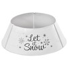 YOOCOZZ Unique Christmas Decor - 26" x 26" x 9" White Xmas Tree Collar, Steel Tree Ring Skirt, Home Xmas Decoration for Xmas Tree, Hide Tree Stand - 4 of 4