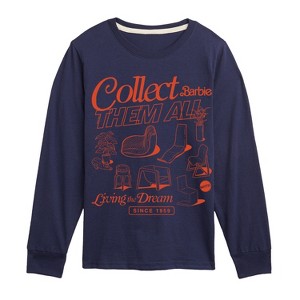 Boys' - Barbie - Doll Furniture Long Sleeve Graphic T-Shirt - 1 of 3