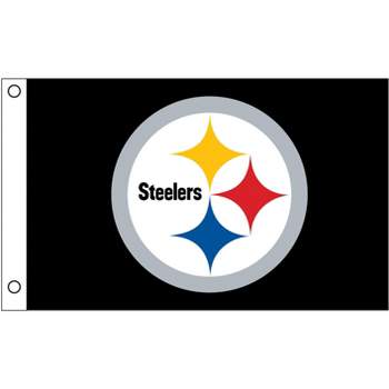3'x5' Single Sided Flag w/ 2 Grommets, Pittsburgh Steelers