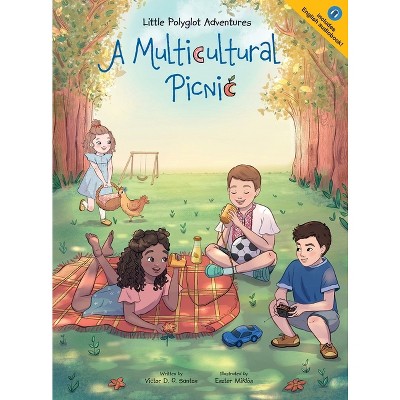 A Multicultural Picnic - (Little Polyglot Adventures) Large Print by  Victor Dias de Oliveira Santos (Hardcover)