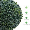 24" Artificial Topiary Ball Trees 2-Pack, Faux Boxwood Balls for Indoor Outdoor Home Decor - 3 of 4