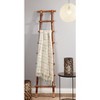 Saro Lifestyle Throw Blanket with Cross Hatch Design, Blue, 50"x60" - 4 of 4