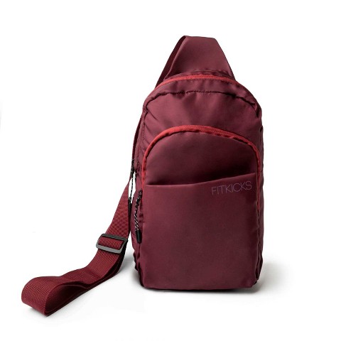 FITKICKS Hideaway Packable Sling Burgundy