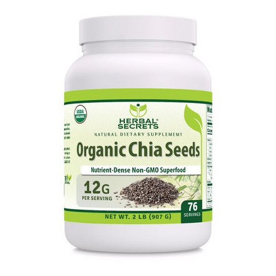 Herbal Secrets Organic Chia Seed 2 Lbs : Target