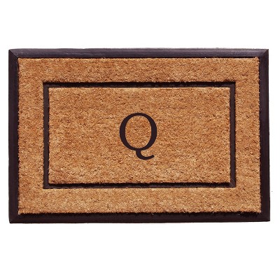Calloway Mills 101631830Q The General Monogram Doormat 18 In. x 30 In. Letter Q