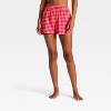 Women's 2pk Flannel and Satin Boxer Pajama Shorts - Wild Fable™ - 2 of 3