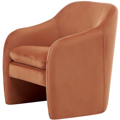 New Pacific Direct Zella Velvet Fabric Accent Arm Chair