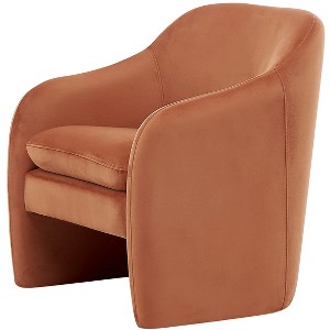 New Pacific Direct Zella Velvet Fabric Accent Arm Chair - 1 of 4