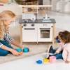 Robotime Dollhouses Wooden Kitchen Toys, Pretend Play Kitchen Toy Accessories Set Gift for 3 Year Old Kids, Girls Boys, White, 21.9"*11"*31" - 3 of 4