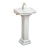 Fine Fixtures Pedestal Sink For Bathroom - Vitreous China Ceramic Small Pedestal Sink - 2 of 3