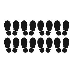 Unique Bargains Home Classroom Floor Stairs Decal PVC Footprint Sticker 8 Pairs - 1 of 4