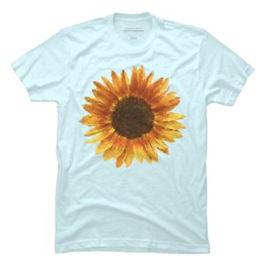 Men's Design By Humans Sunflower By Maryedenoa T-Shirt - 1 of 3